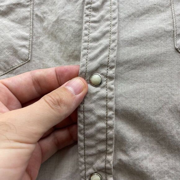 LEVI'S PEARL SNAP WESTERN STYLE BUTTON UP RANCHER SHIRT MEN'S XL CASUAL - Picture 4 of 6